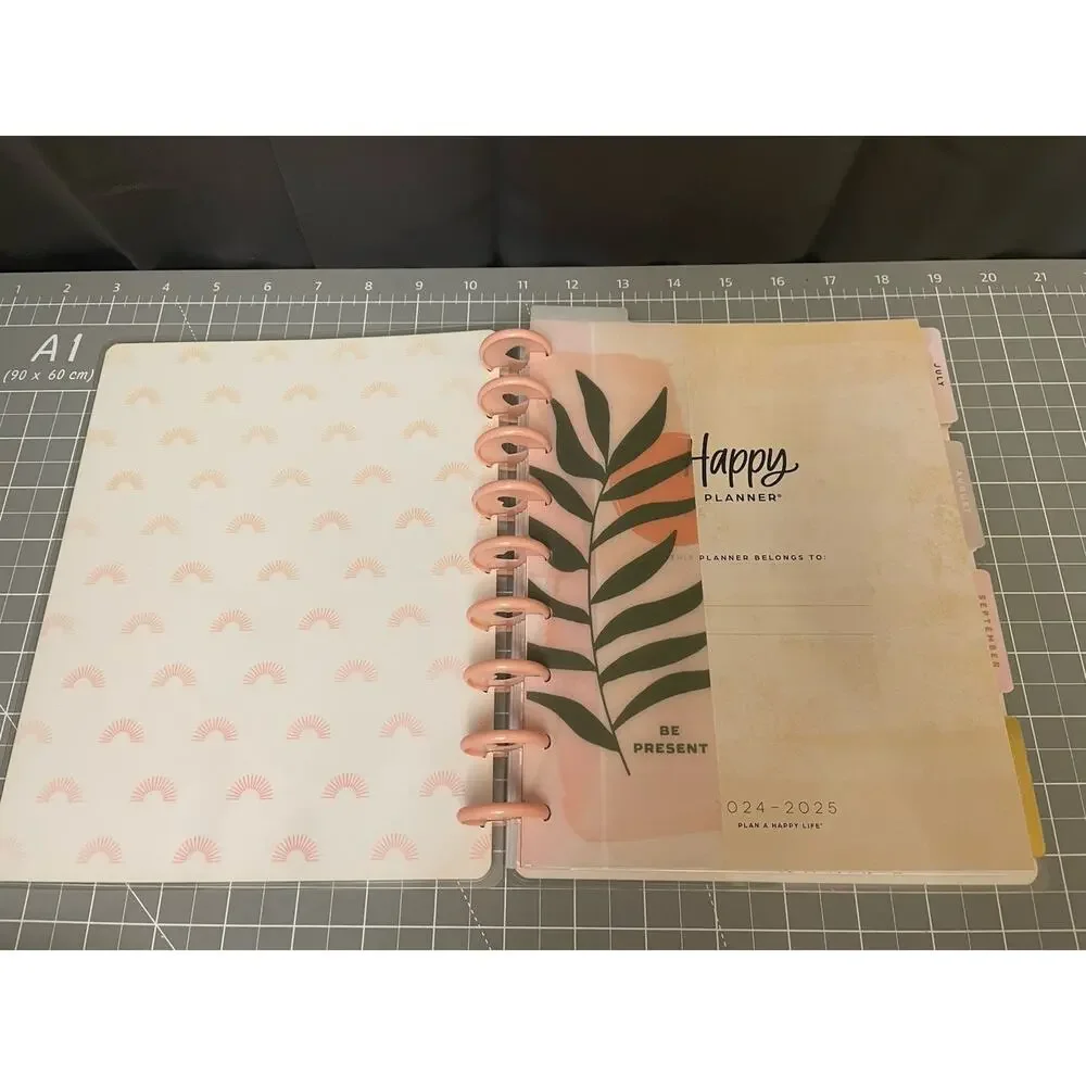 Happy Planner Classic Neutral w/6mo Vertical Checklist Layout & Faith Notebook